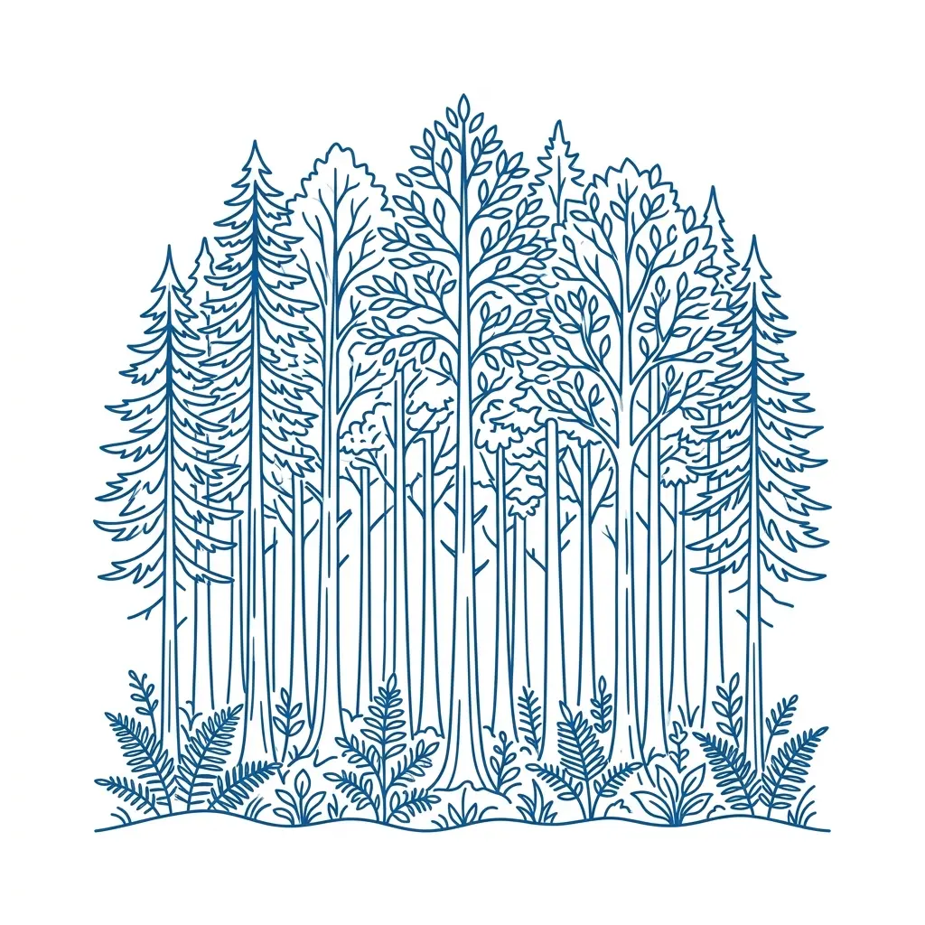 Moving Through Forested Quiet