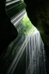 Tukad Cepung Waterfall Bali cave waterfall in Bangli